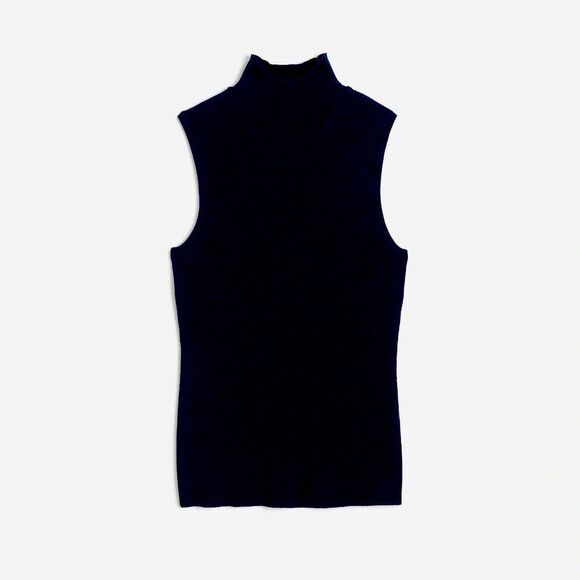 Madewell | Black Merino Wool-Silk Sweater Tank Size L - Picture 6 of 6